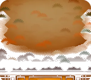 もこもこしたオリエンタルテーブルの画像