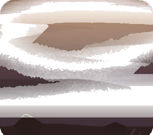 夕方の机の画像