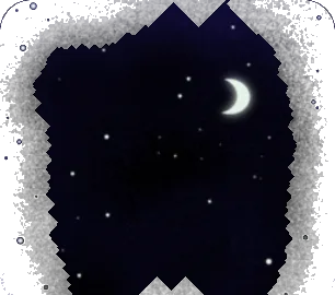 ジャングルの夜と月と星の背景の画像