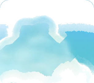 もこもこ雲の浮かぶ青空の画像