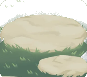 飛石がある庭の画像