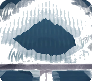 夜の光に照らされた古めかしい畳の画像