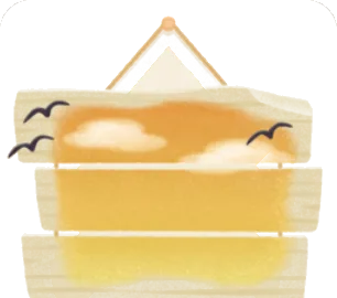 オレンジに色づく手作り海の空の画像