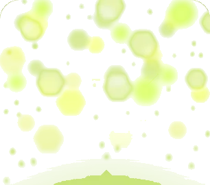 きらきら光る緑の画像