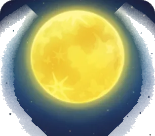 月宴の見事な満月の画像