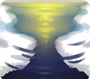 月明りの水面の画像