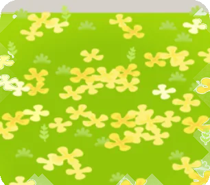 金木犀の花が散った朝の森の地面の画像