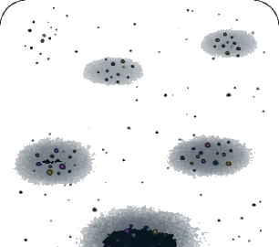 光る石の地面の画像