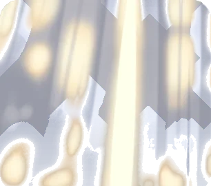 光が漏れるカーテンの画像