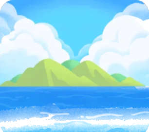 海の向こうが見える風景の画像
