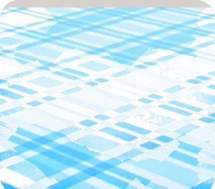 チェック模様のテーブルクロス・青の画像