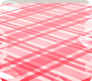 チェック模様のテーブルクロス・赤の画像