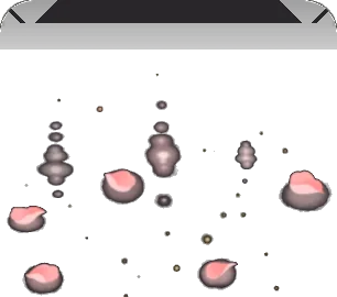 ゆらめく夜の地面の画像
