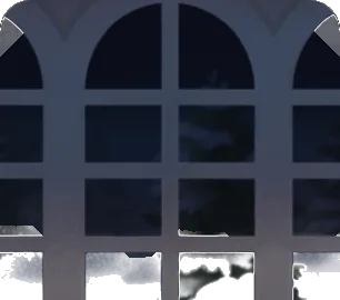 雪景色がひろがる夜の画像