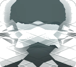 暗く褪せたタイルの床・黒の画像