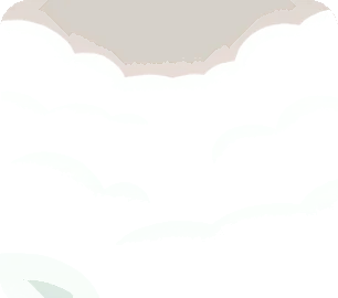 庭園に浮かぶ雲の画像