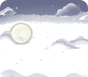 静謐な満月の夜空の画像