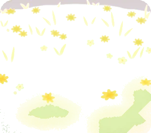 小花の咲く原っぱの画像