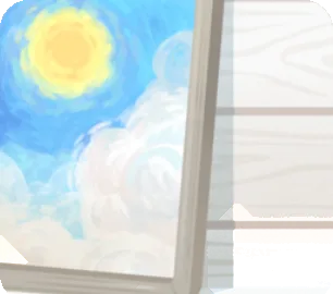 絵画が置かれた壁の画像