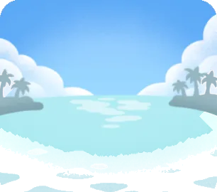 水平線が見える海辺の画像