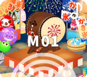 ♪太鼓音響く夏祭りの画像