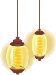 明るい電球の画像