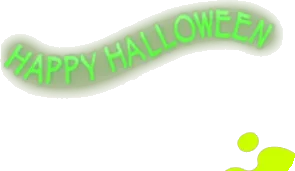 緑のハロウィンバナーの画像