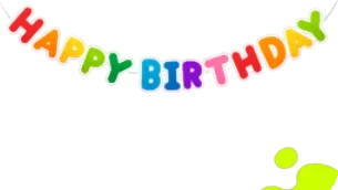 誕生日飾りの画像