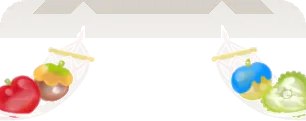 フロートの乗ったハンモックの画像