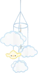 空飛ぶケマリのモビールの画像