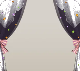 夜の交霊会のカーテンの画像