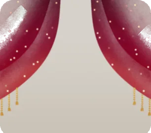 クリスマスシースルーカーテンの画像
