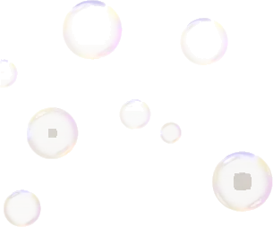 バブルバスのシャボン玉の画像