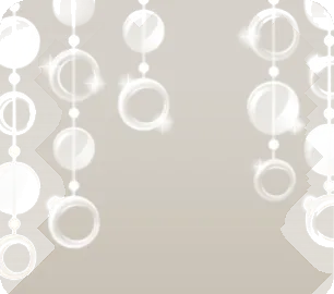 ガラスでできたリゾートの丸い飾りの画像