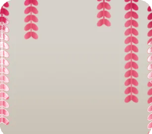 垂れ下がったピンク色草の画像
