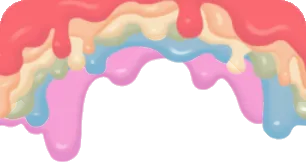 ネイルポリッシュレインボーの画像