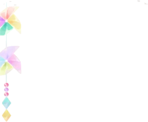 かざぐるまの吊るし飾りの画像
