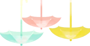 貯水用の傘の画像