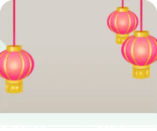 華麗な赤い提灯の画像