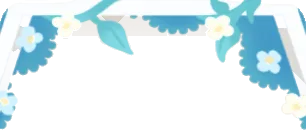 ネモフィラ畑のブランコの梁の画像