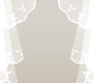 借りもののウェディングベールの画像