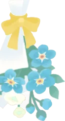 採集したお花のスワッグの画像