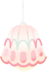 カフェのグラスペンダントライトの画像