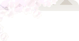 連なり咲く白桜の画像