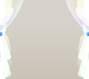 羽根飾り付きシアーカーテンの画像