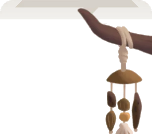 手作りのウィンドチャイムの画像