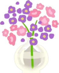 文学書の花の画像