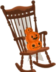 古びたロッキングチェアの画像