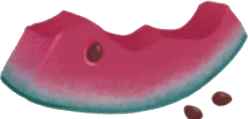 食べられたスイカの画像