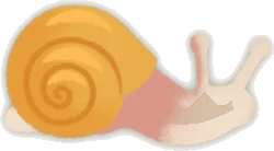 カタツムリ・黄の画像